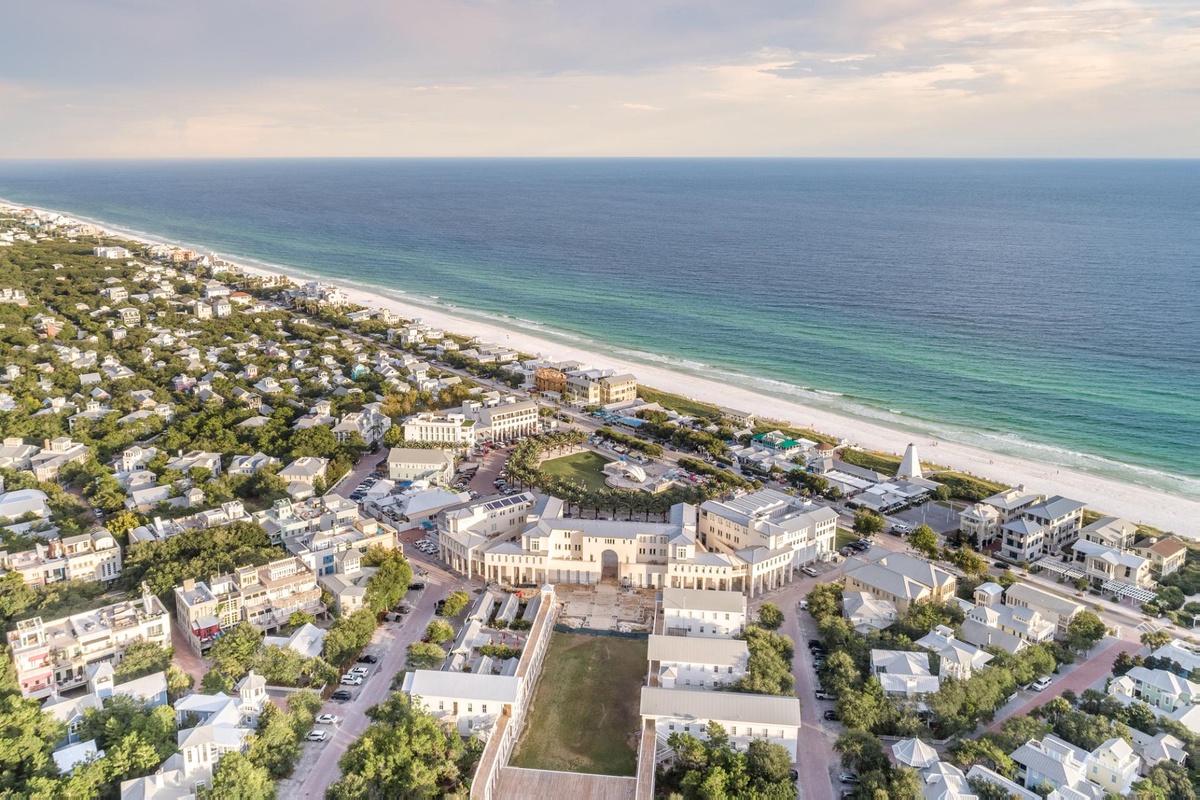 Seaside aerial view