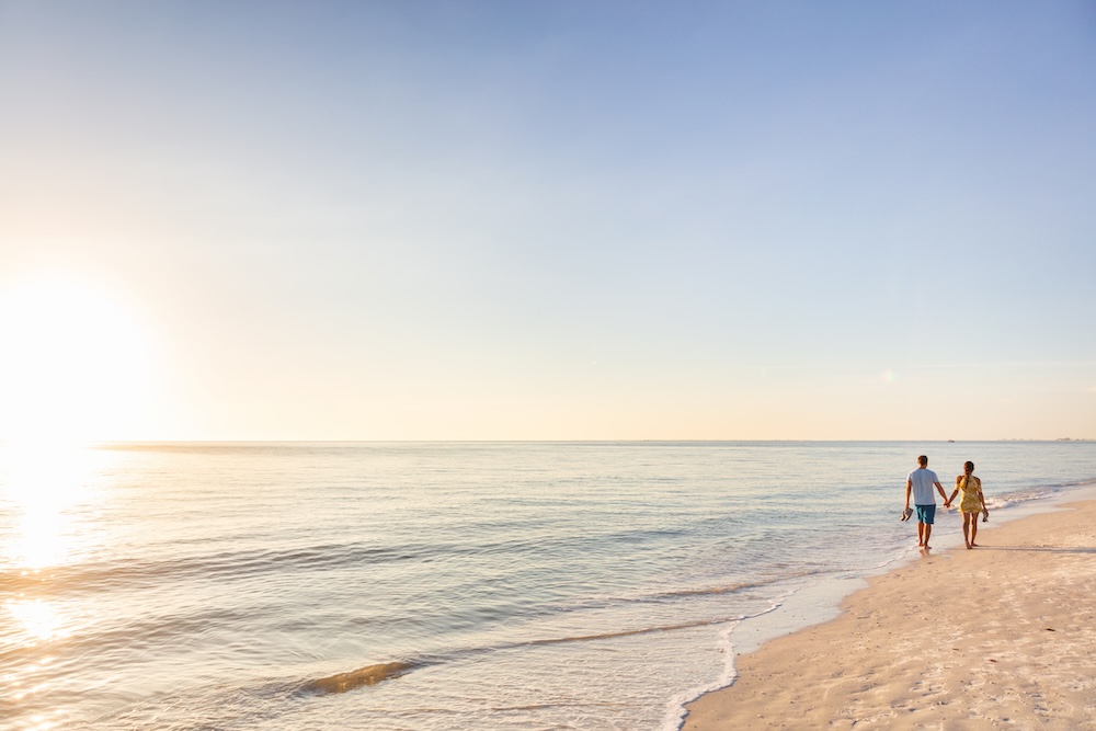 Couple on the beach.