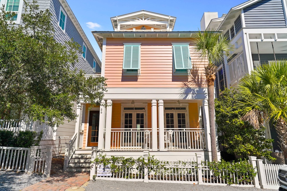 An exterior shot of the rental Frosted Orange.